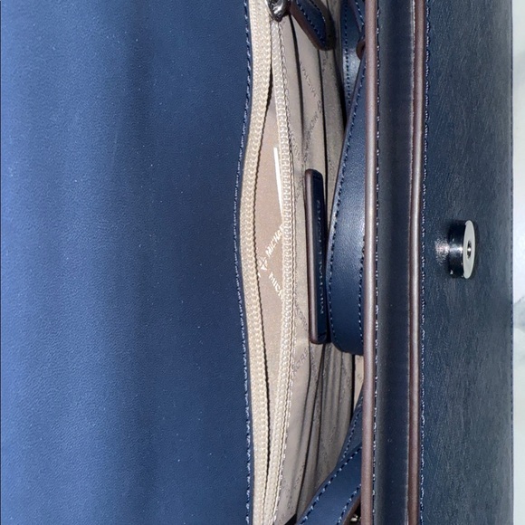 Michael Kors Dark Blue Satchel crossbody-NWOT - Picture 4 of 5